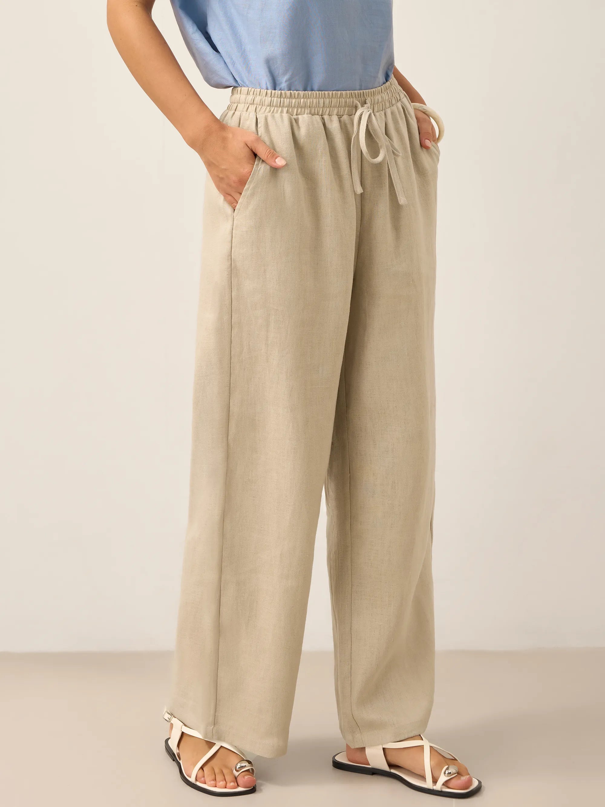 100% Linen Classic Pants LYON
