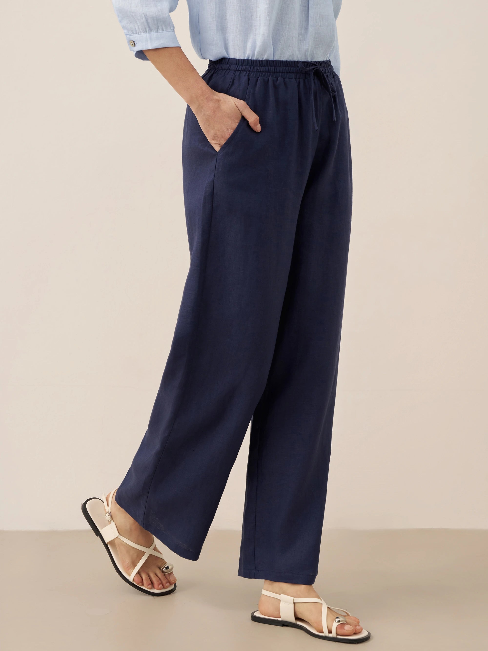 100% Linen Classic Pants LYON