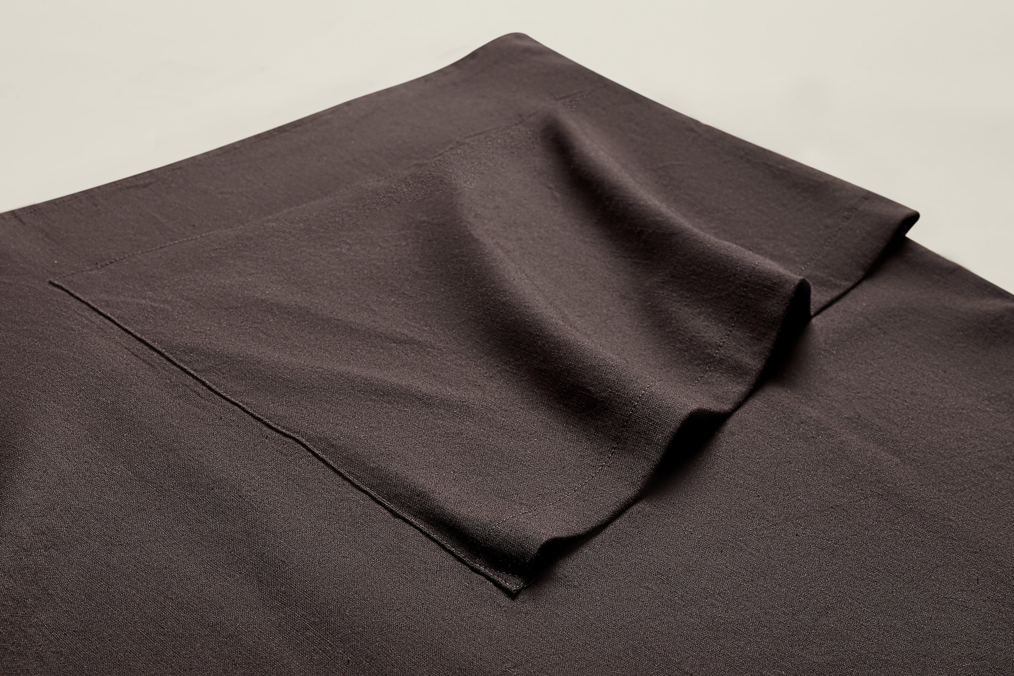 Cotton And Linen Crew Neck Plain Short Sleeve Blouse