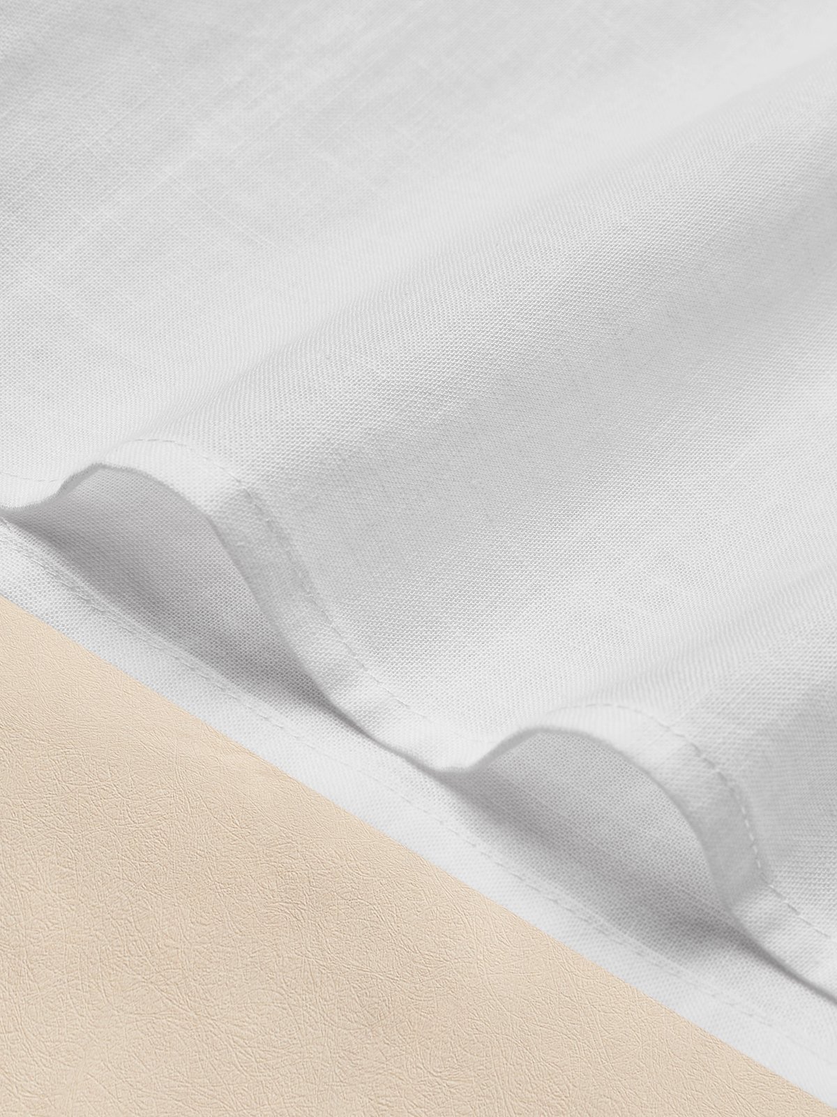 Linen Crew Neck Plain Knot Design Sleeveless Tank Top